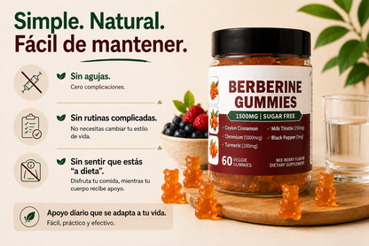 Gomitas de Berberina 1500MG | Apoyo Metabólico Natural