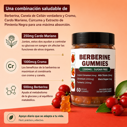 Gomitas de Berberina 1500MG | Apoyo Metabólico Natural